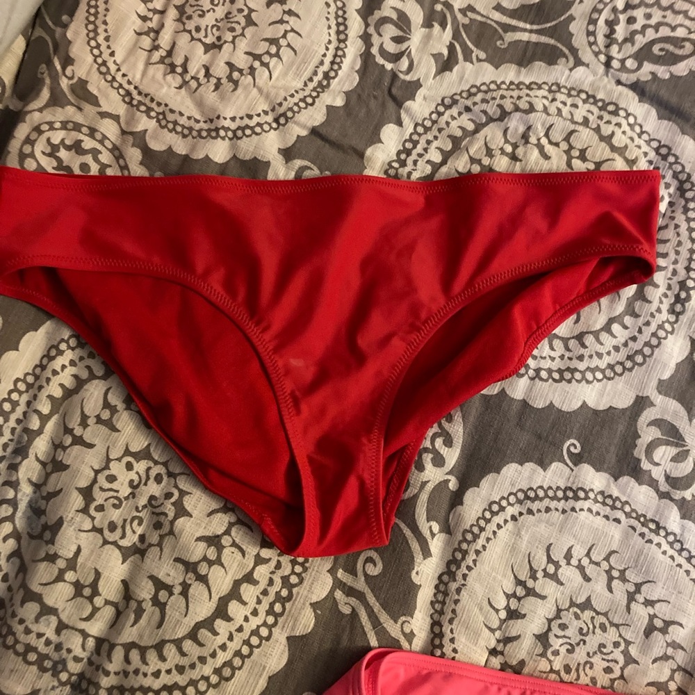 Old Navy Red Hipster Swim Bottoms Size XXL